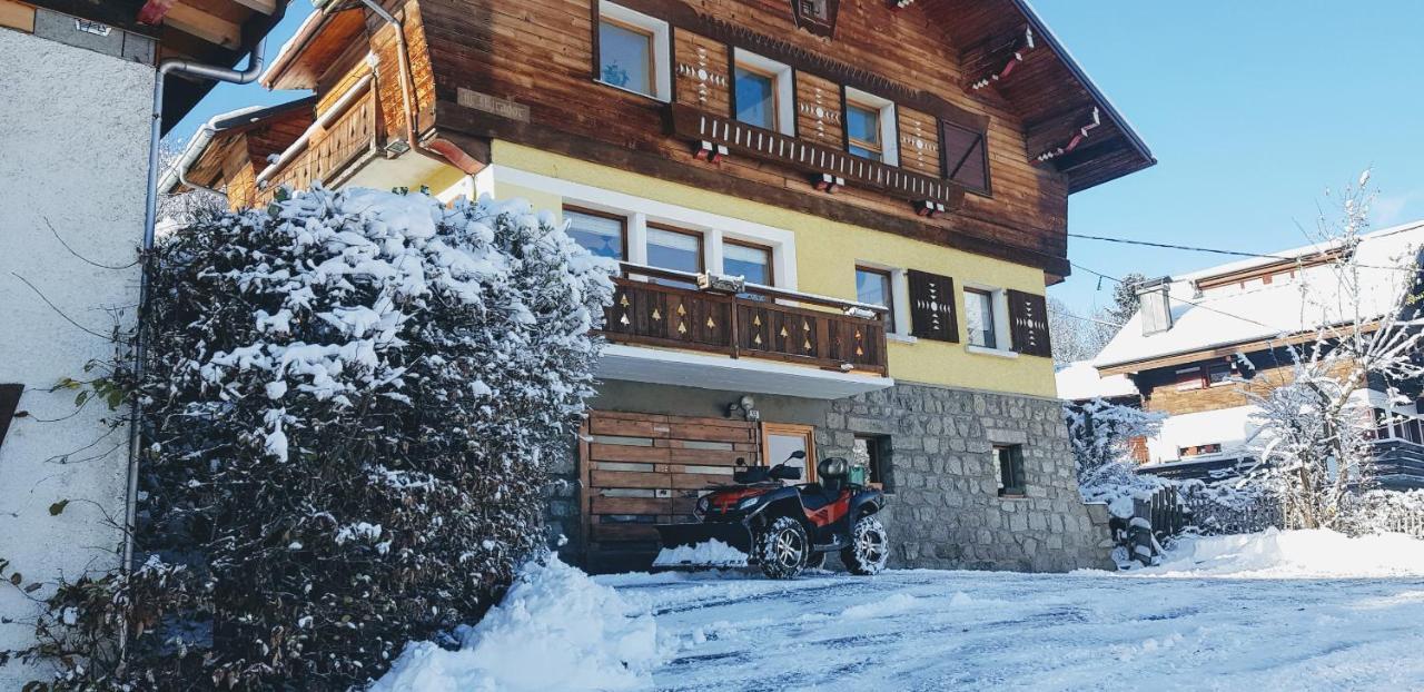 Chambre Independante Avec Salle De Bain Independante Au Rdc D Un Chalet A 25 Kms Chamonix 생제르베레뱅 외부 사진