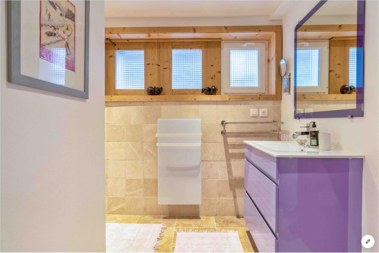 Chambre Independante Avec Salle De Bain Independante Au Rdc D Un Chalet A 25 Kms Chamonix 생제르베레뱅 외부 사진
